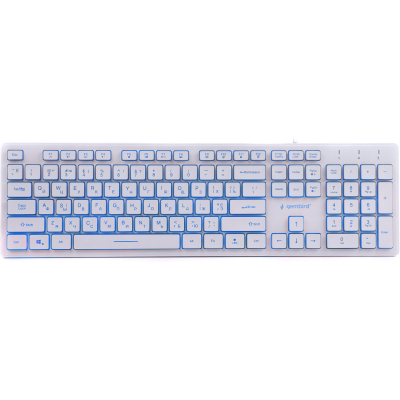 Клавіатура Gembird KB-UML3-01-W-UA , USB, White