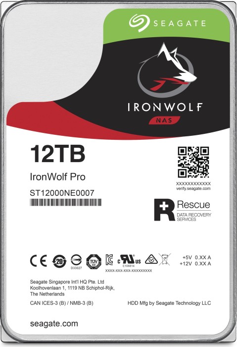 Жорсткий диск HDD 12TB Seagate IronWolf 7200 SATA3 256Mb (ST12000NE0008)