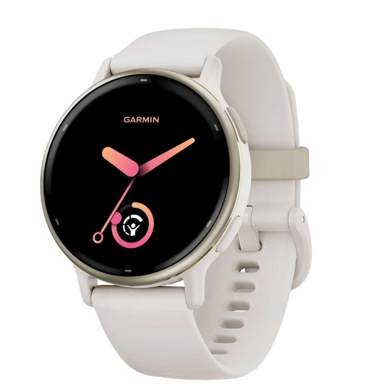Смарт-часы Garmin Vivoactive 5 Cream Gold Aluminum Bezel with Ivory Case and Silicone Band (010-02862-11)