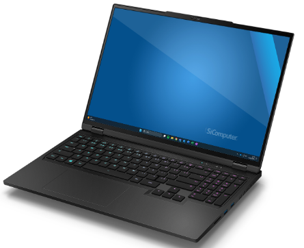 Ноутбук SiComputer W1605, 16" QHD IPS 240Hz, Intel Core i7-14650HX (5.0 ГГц), RAM 16GB,SSD 1TB, RTX 4060 8GB