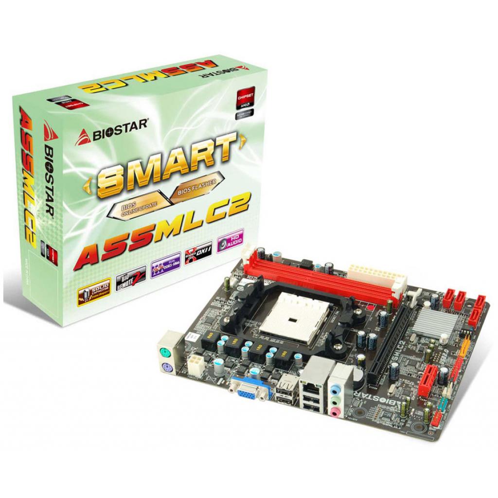 Материнська плата Biostar A55MLC2 ATX (FM1, AMD A55, DDR3-1866, mATX)
