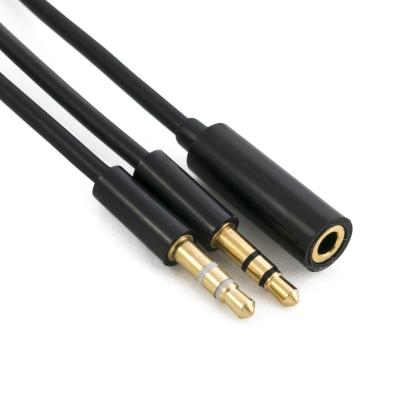 Перехідник 3,5 мм jack 4 пін - 2 х 3.5мм jack Extradigital (KBA1646)
