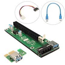 Перехідник PCI-E Express 1X To 16X USB, Riser Adapter Card