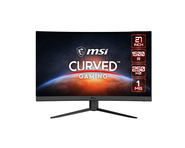 27" Монітор MSI G27C4X, (VA, 250Hz, HDMI, DisplayPort), Curved 1500R