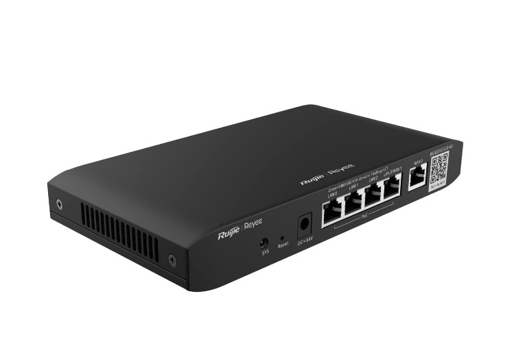 Маршрутизатор Ruijie Reyee RG-EG105G-P-V3 (1xGE WAN, 1xGE WAN/LAN, 3xGE LAN, Ruijie Cloud, PoE 54W)