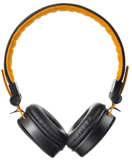 Наушники TRUST Urban Urban Revolt Fyber headphone black/orange(20079)