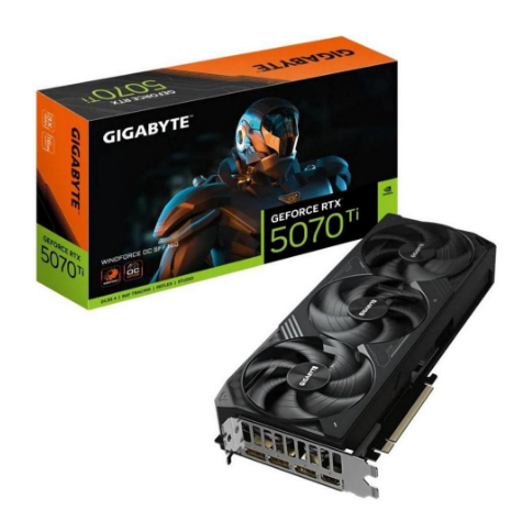 Відеоадаптер RTX5070 Ti 16GB GDDR6 256bit Gigabyte Windforce OC SFF (GV-N507TWF3OC-16GD)