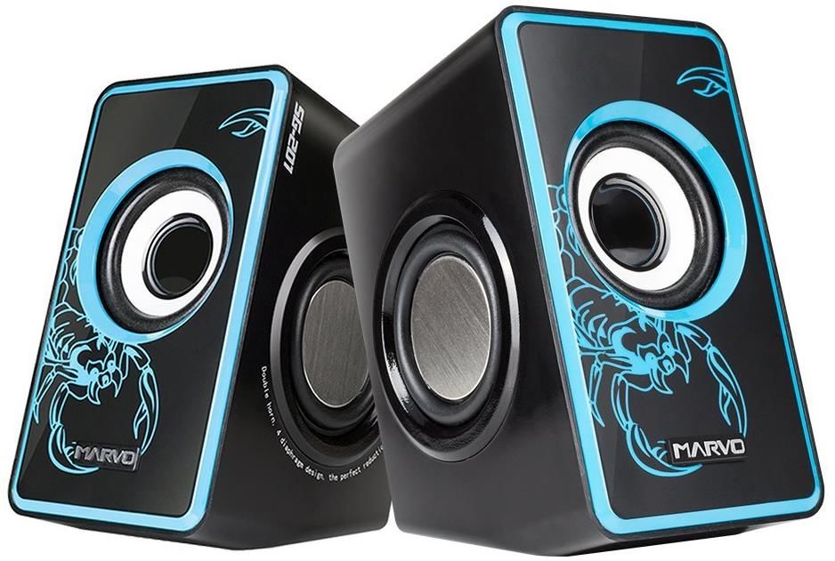 Колонки Marvo 2.0 SG-201 BL, USB, 6W
