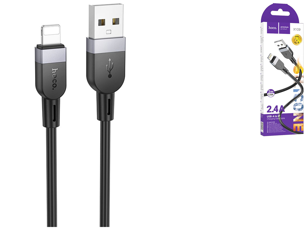 Кабель USB Lightning(M) 2 m Hoco X109
