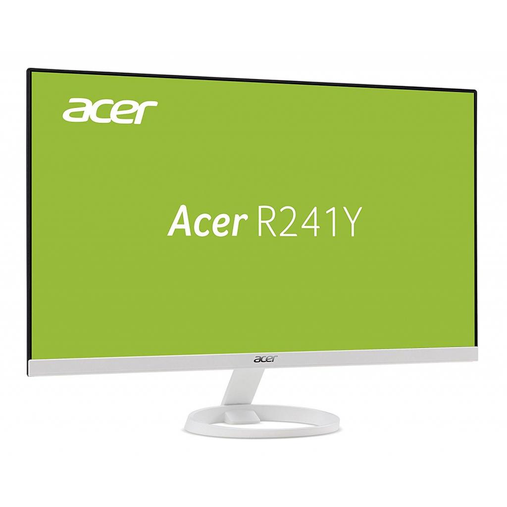 24" Монітор Acer R241YWID, (FHD,IPS, HDMI, VGA), White