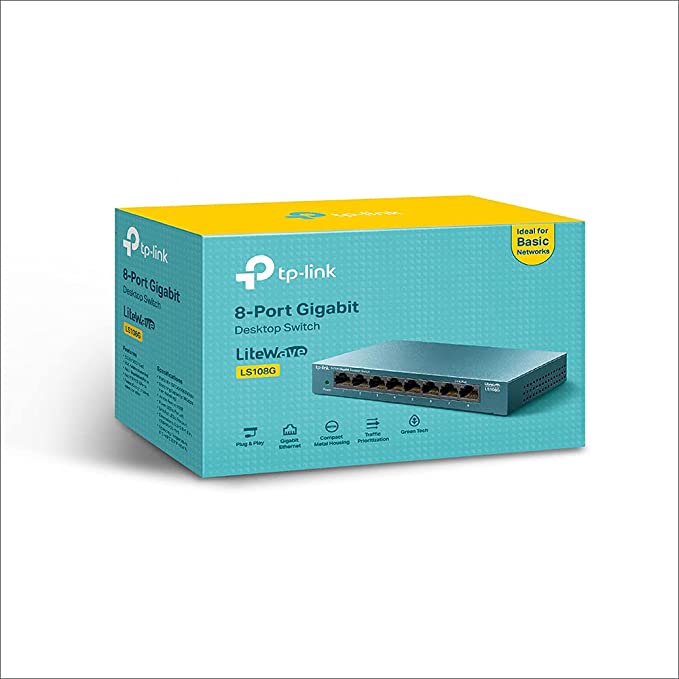 Комутатор Switch 8 Port TP-Link LS108G (10/100/1000 BaseTX)