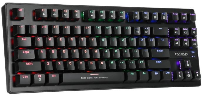 Клавіатура Marvo KG901 Multi-LED Mechanical Red Switch Black USB