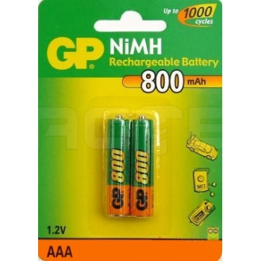 Аккумулятор AAA 800mAh GP (2 шт.)