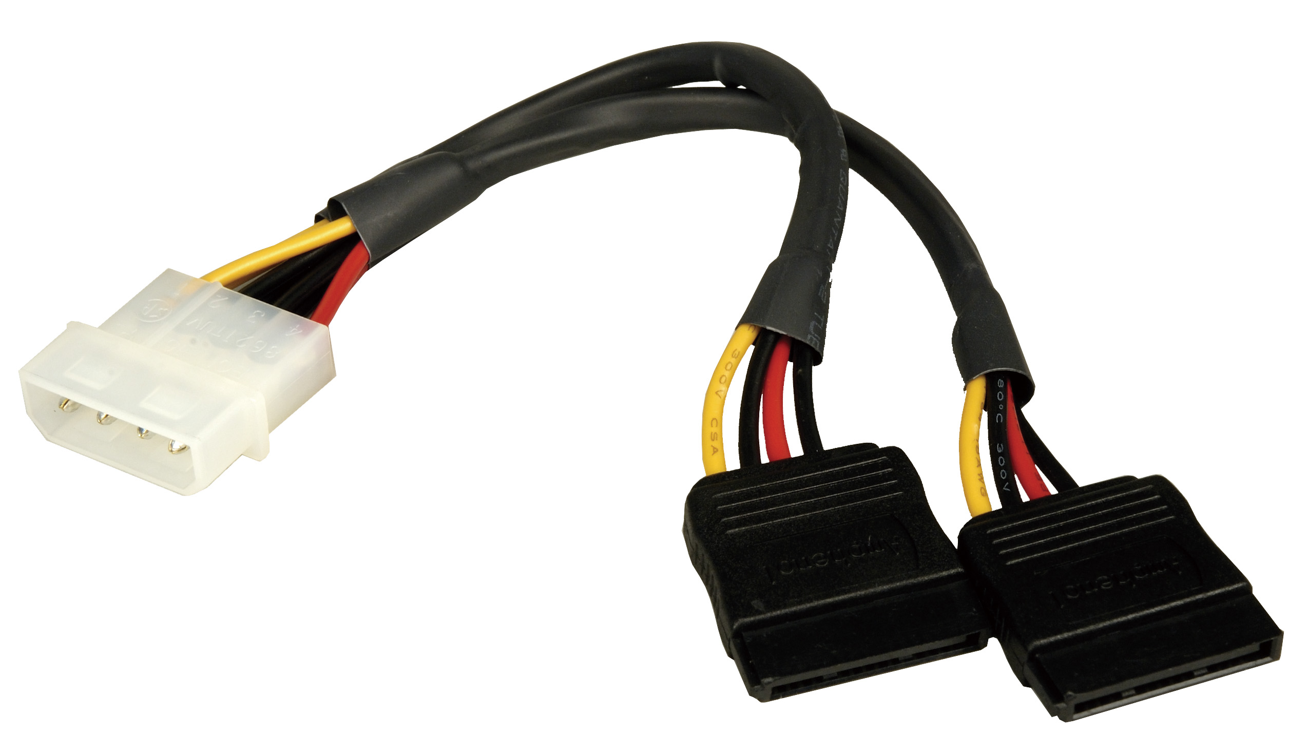 Кабель SATA Живлення (4P-2xSATA) (785)