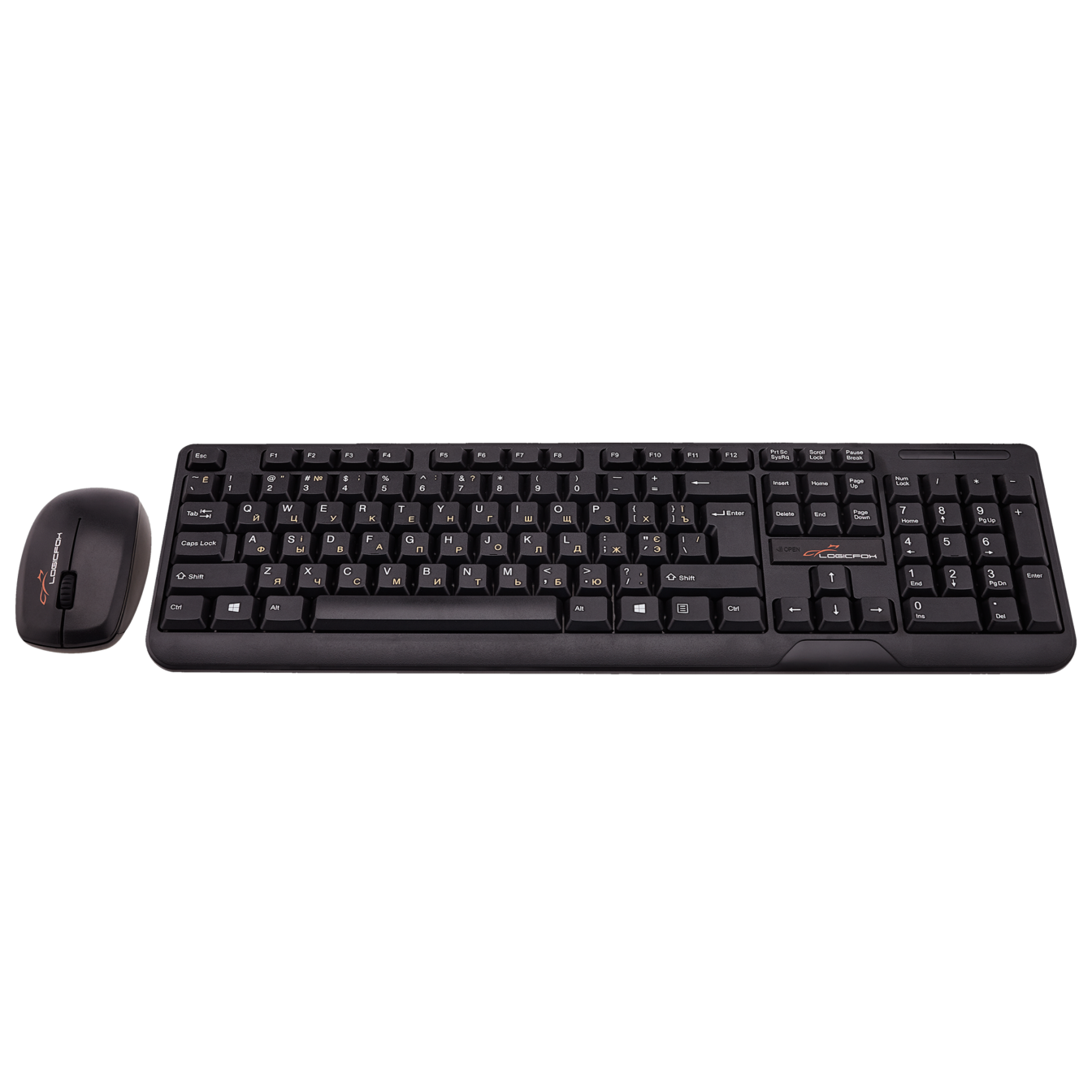 Клавіатура Logic Power LF-KM 104, USB, Combo Black Клавиатура + Мышь