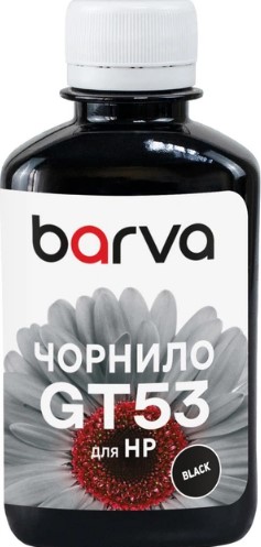 Чорнило BARVA HP GT53 Black 180 ml (HGT53-739)