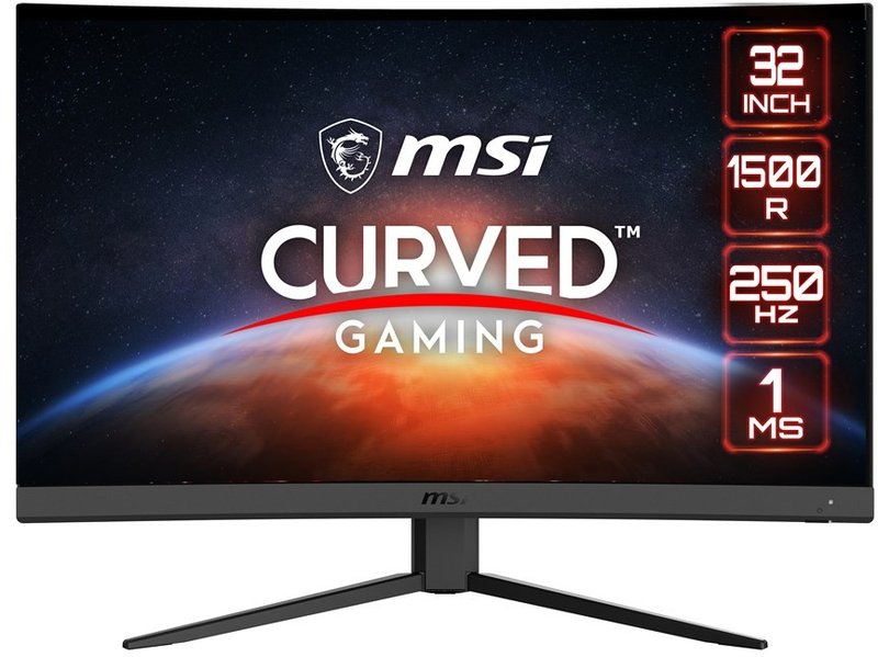 32" Монітор MSI G32C4X, (VA, 250Hz, HDMI, DisplayPort), Curved 1500R