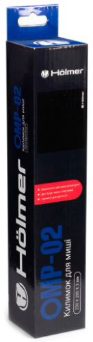 Килимок для мишки Holmer OMP-02 250*290мм, товщина 3,0 мм, Black