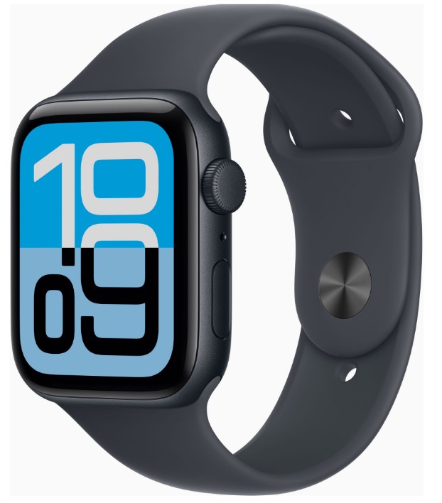 Смарт-часы Apple Watch SE 3 GPS 44mm Midnight Alu. Case w. Midnight S. Band - M/L (MEHQ4)