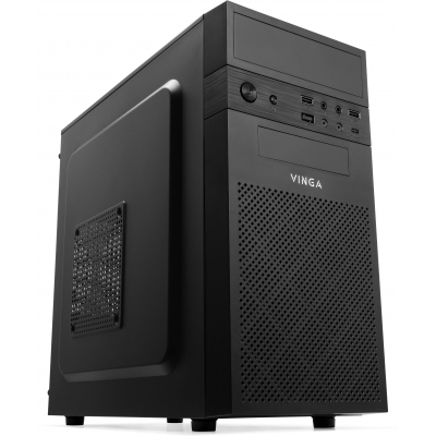 Корпус Vinga CS112B Miditower, ATX, 400W Black