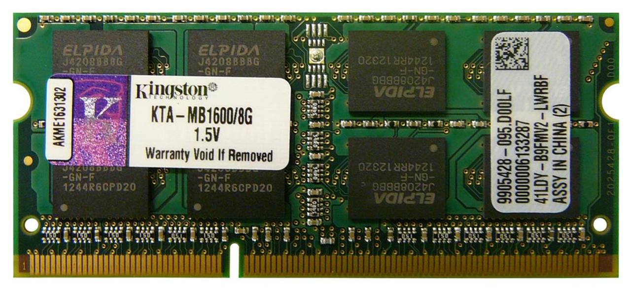 Модуль пам'яті SoDDR III 8GB 1600 MHz Kingston 1.5v (KCP316SD8/8)