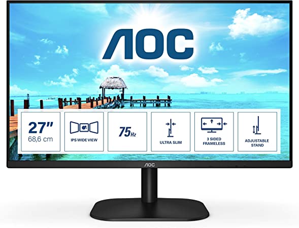 27" Монітор AOC 27B2H , (FHD ,IPS, VGA, HDMI)