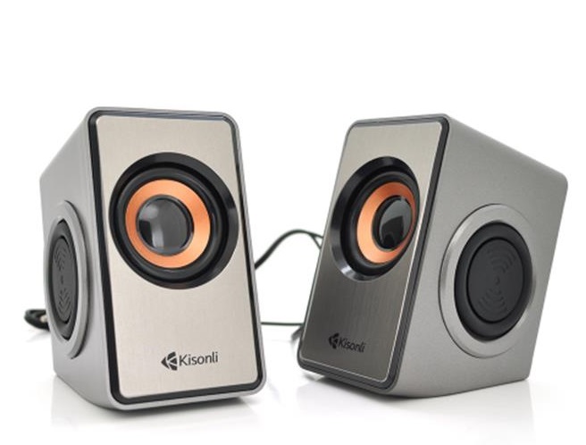 Колонки Kisonli T-007, 2x3,0W, Gray, USB (T-007/23421)