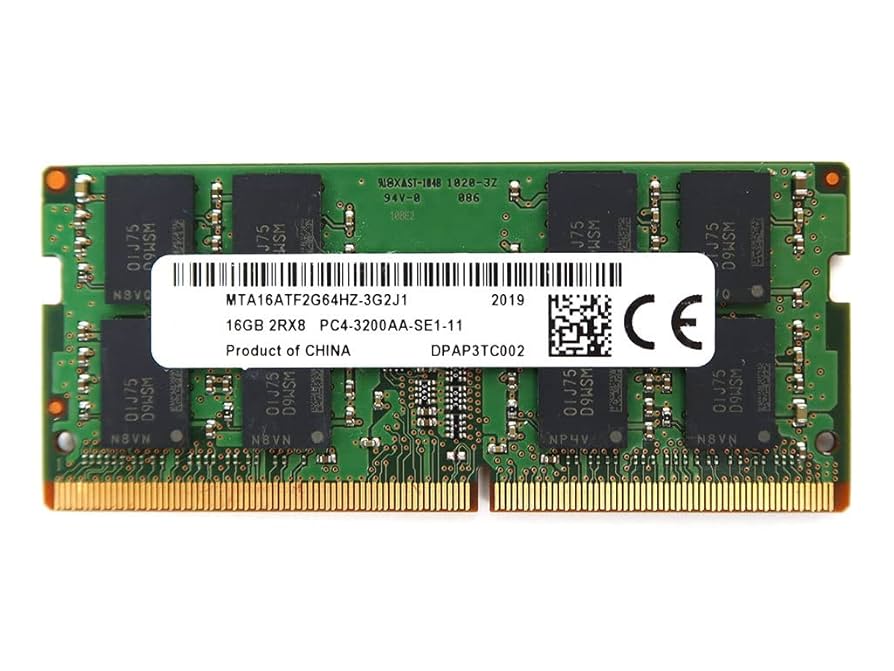 Модуль пам'яті SoDDR 4 16GB 3200 MHz 1.2v Micron (MTA16ATF2G64HZ-3G2J1)