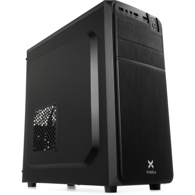 Корпус Vinga CS111B Miditower, ATX, 400W Black