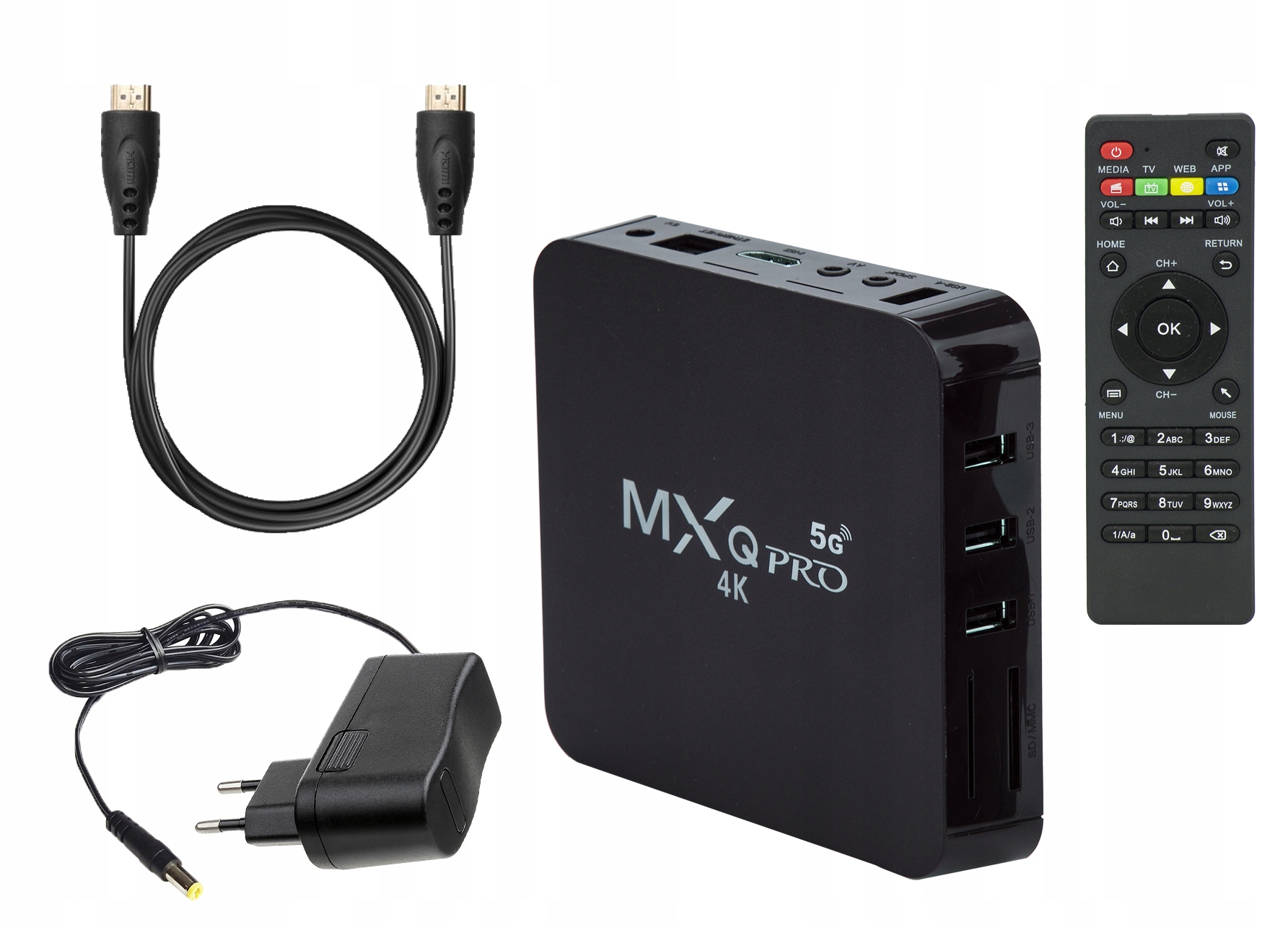 Медиаплеер MXQ Pro-4K 5G, 4Gb + 32Gb, Android 11.1