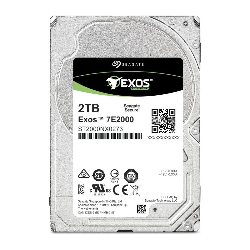 Жесткий диск Серверный 2TB Seagate SAS, 2.5", 7200 об/мин, 128Mb, SAS-12Gbps (ST2000NX0263)