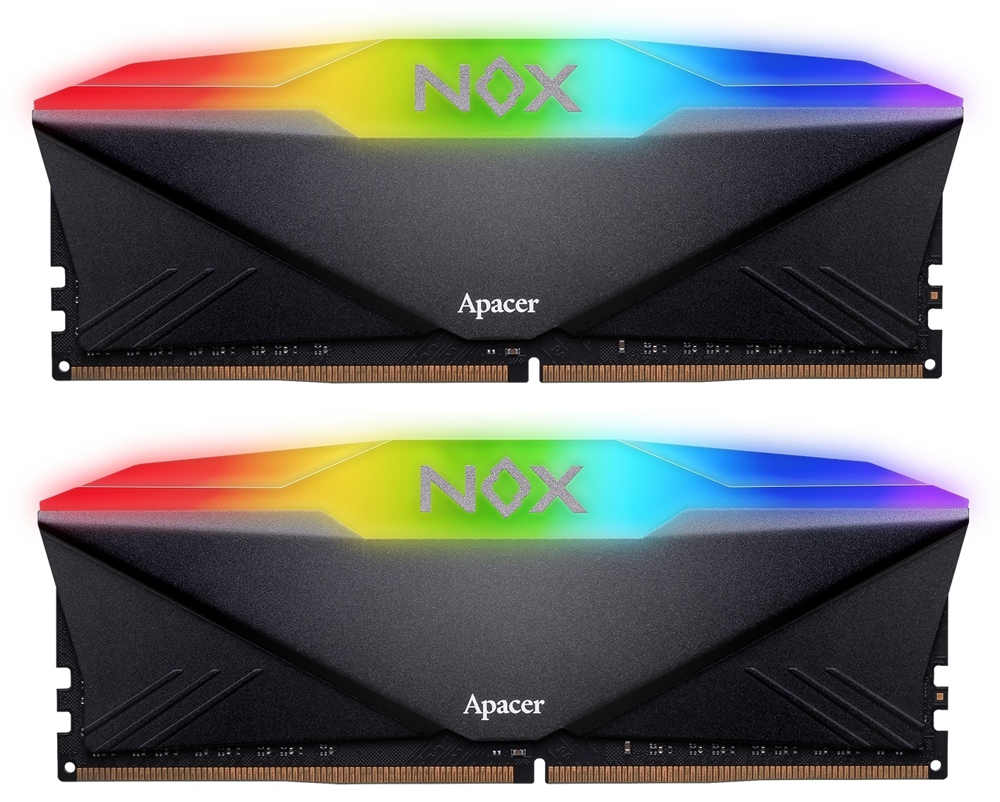 Модуль пам'яті Kit DDR4 32Gb(2x16GB) 3200 MHz Apacer NOX RGB Black (AH4U32G32C28YNBAA-2)