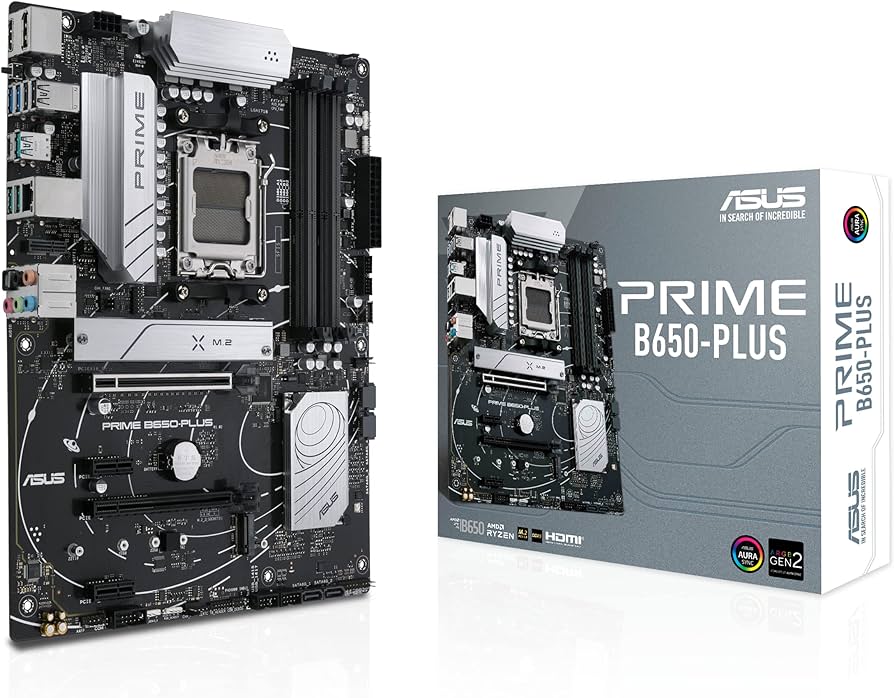 Материнська плата Asus Prime B650-PLUS, (AM5, B650, PCI-Ex16, M.2, 4xDDR5)
