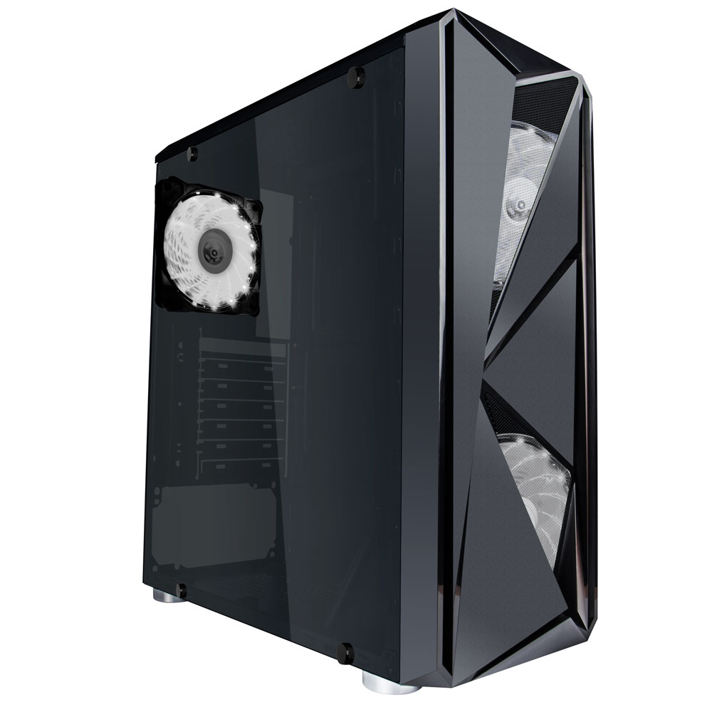 Корпус 1stPlayer F4-A1 Color LED Black без БЖ