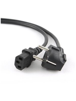 Кабель Power для ПК, 1.8 м, Schuko PC-186 CEE7/7-C13-CCA18, 0.75mm, для компьютера , OEM Q15/180