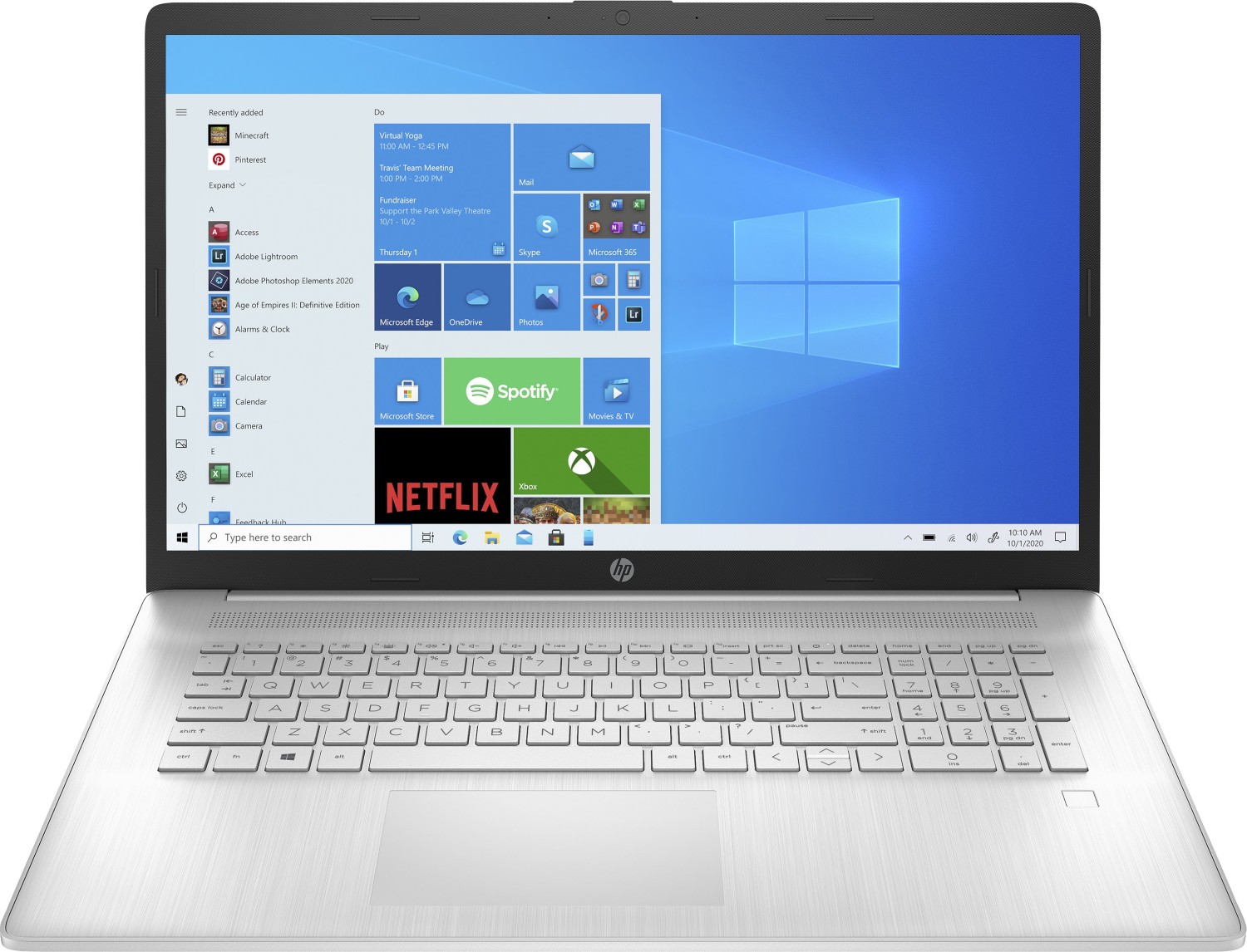 Ноутбук HP 17-cp0280ngl (9R3M7EA), 17.3" FHD IPS, AMD Ryzen 7 5700U (4.3 GHz), 16GB, 512 SSD, Vega 8