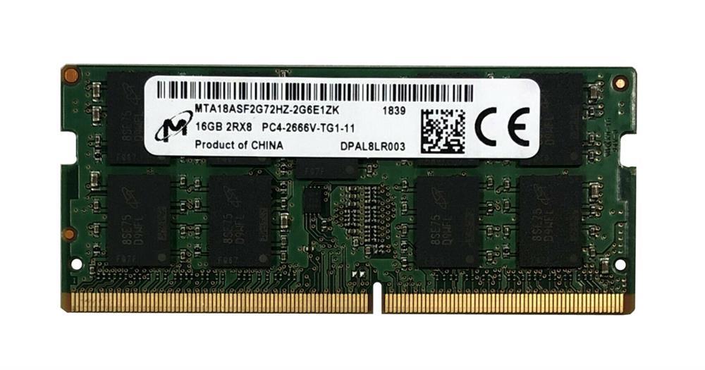 Модуль пам'яті SoDDR 4 16GB 2666 MHz 1.2v Micron (MTA18ASF2G72HZ-2G6E1)