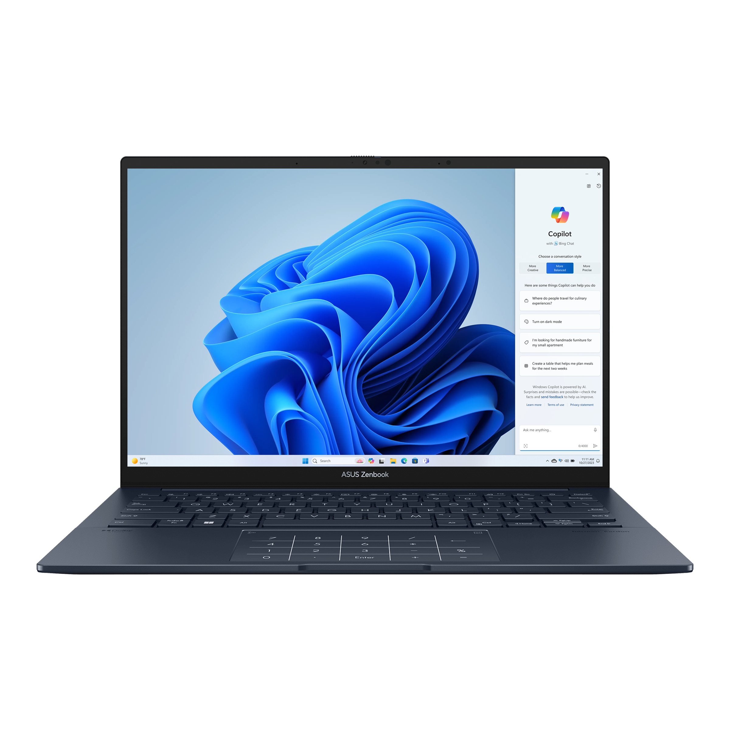 Ноутбук Asus ZenBook UX3402V, 14" 2.8K OLED, Intel Core i7-13700H (5.0GHz), 16GB, SSD 512GB, Iris Xe