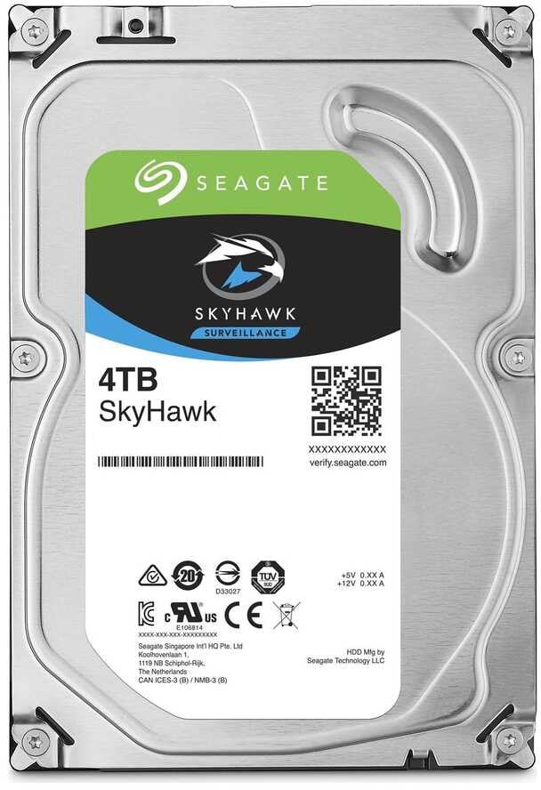 Жорсткий диск HDD 4TB Seagate SkyHawk 5900 SATA3 256Mb (ST4000VX016)