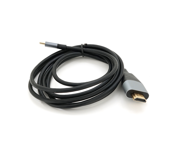 Кабель для монітора HDMI - Type-C, 1,8 м, Voltronic, 4K, 30HZ, Chip:AG9310, Black (YT-HDMI (M)-Type-C (M))