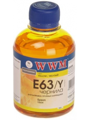 Чорнило WWM Epson E63/Y Yellow 90мл 
