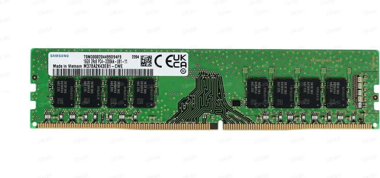 Модуль пам'яті DDR4 16GB 3200 MHz Samsung (M378A2K43EB1-CWE)