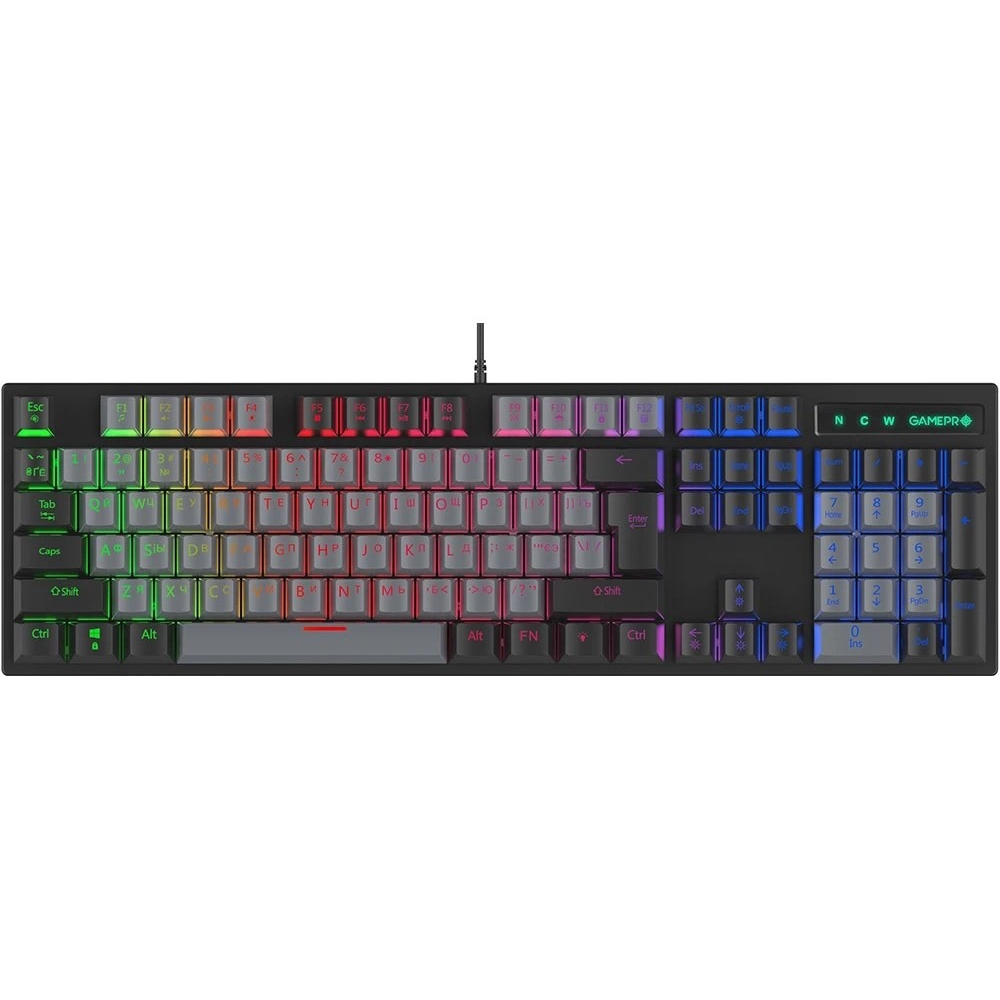 Клавіатура GamePro MK105B, механічна, Blue Switch, USB, Dark Gray
