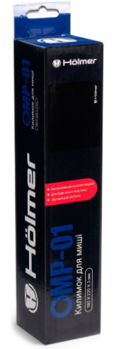 Килимок для мишки Holmer OMP-01 180*220мм, товщина 3,0 мм, Black