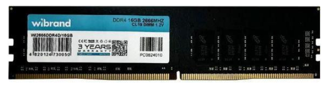 Модуль пам'яті DDR4 16GB 2666 MHz Wibrand (WI2666DDR4D/16GB)