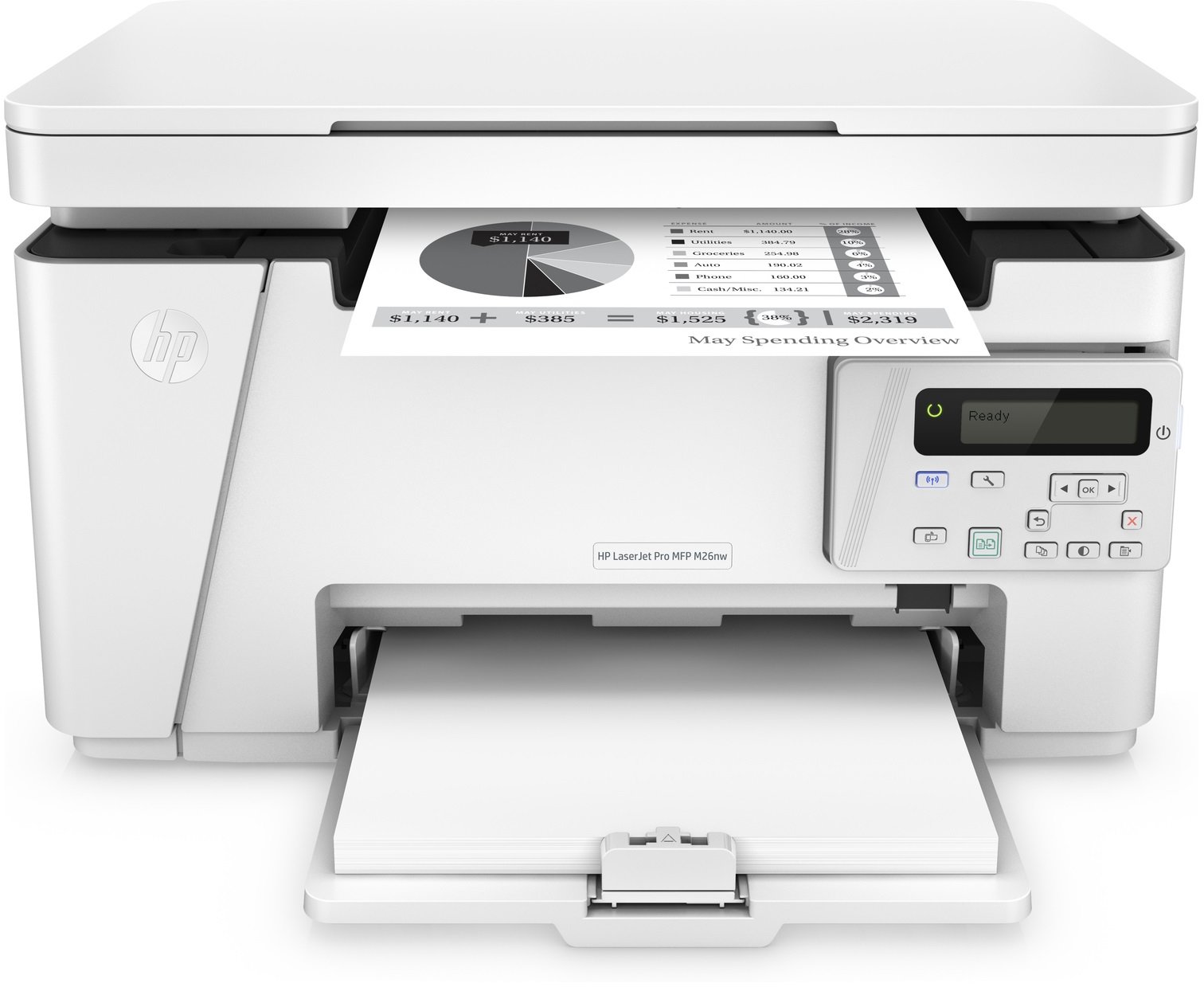 БФП лазерний HP LaserJet Pro MFP M26NW (T0L50A), Wi-Fi