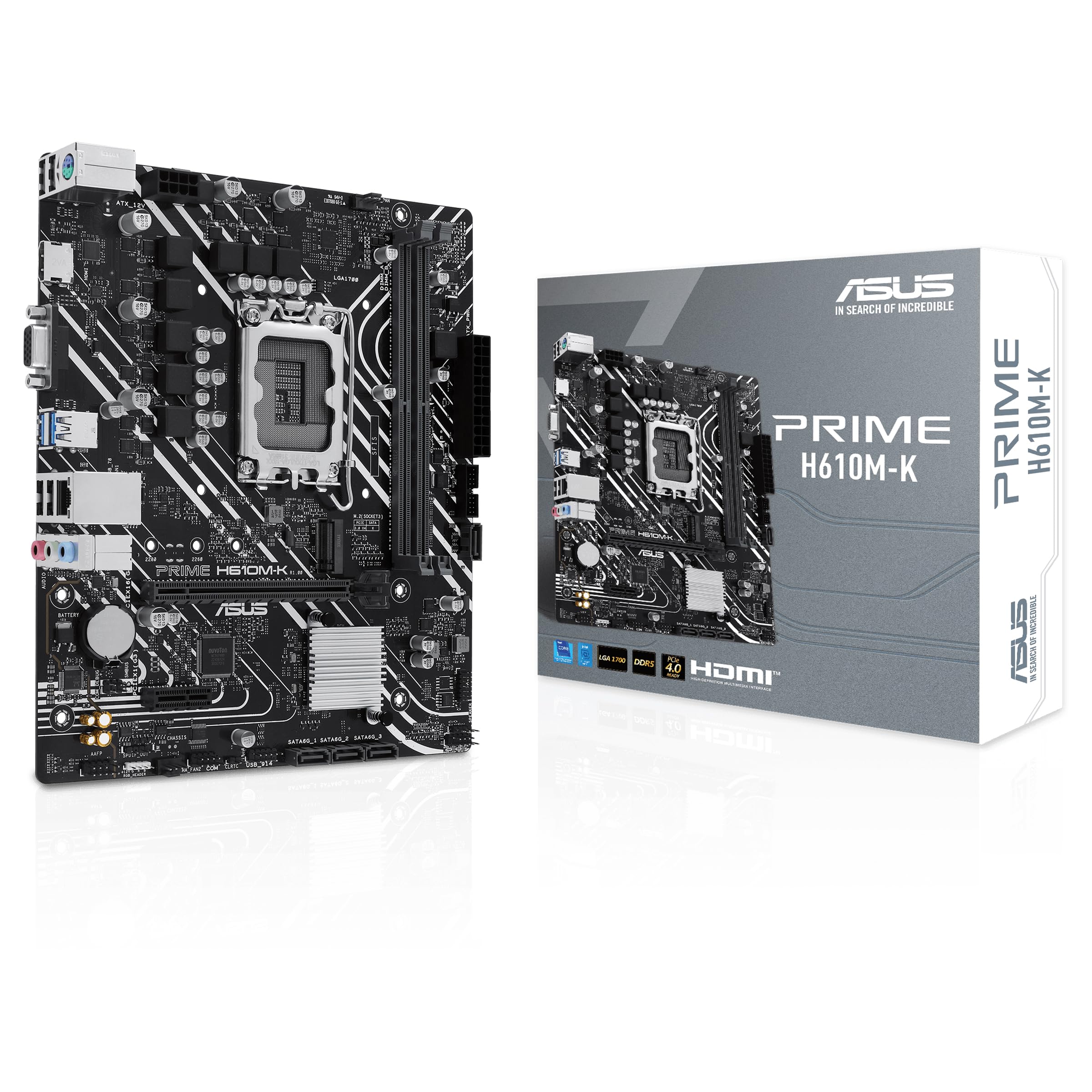 Материнська плата Asus Prime H610M-K (s1700, Intel H610, PCI-Ex16) 