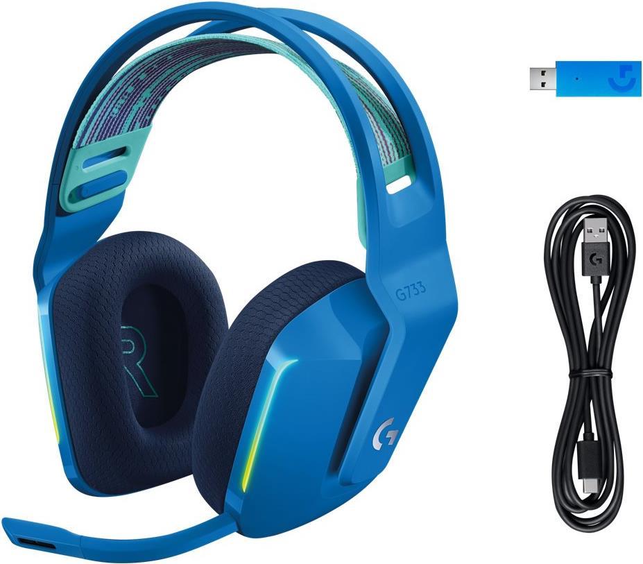Навушники Logitech G733 LIGHTSPEED Wireless RGB Blue (981-000943)