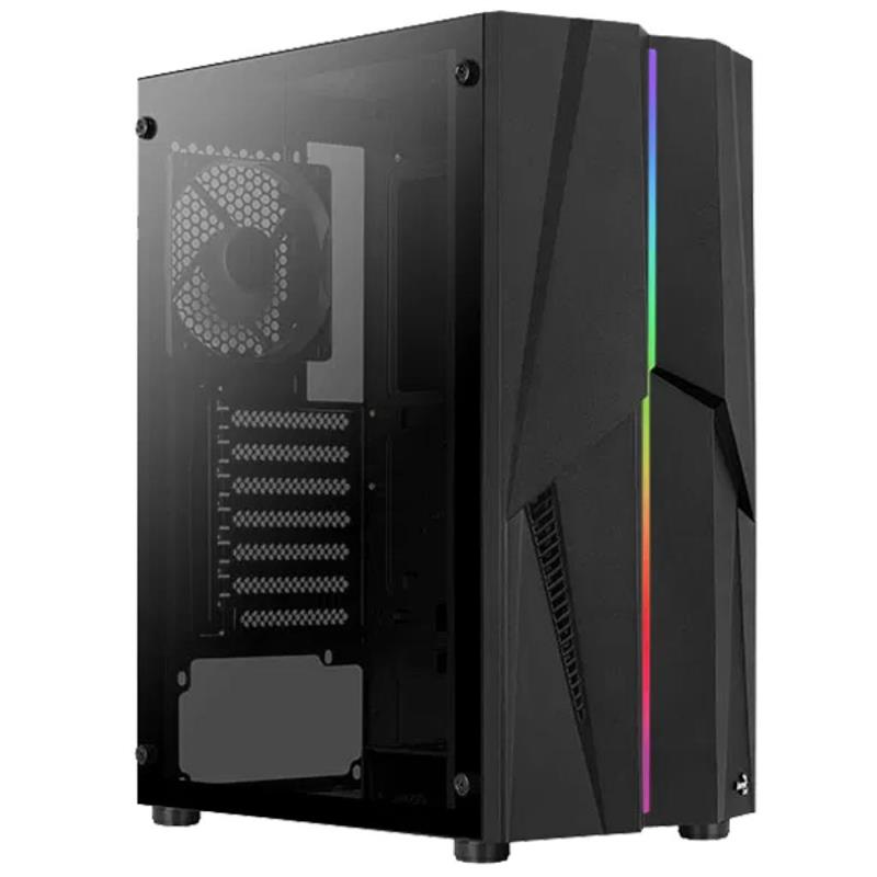 Корпус Aerocool Mecha RGB Black, (Mecha-G-BK-v1), без БЖ