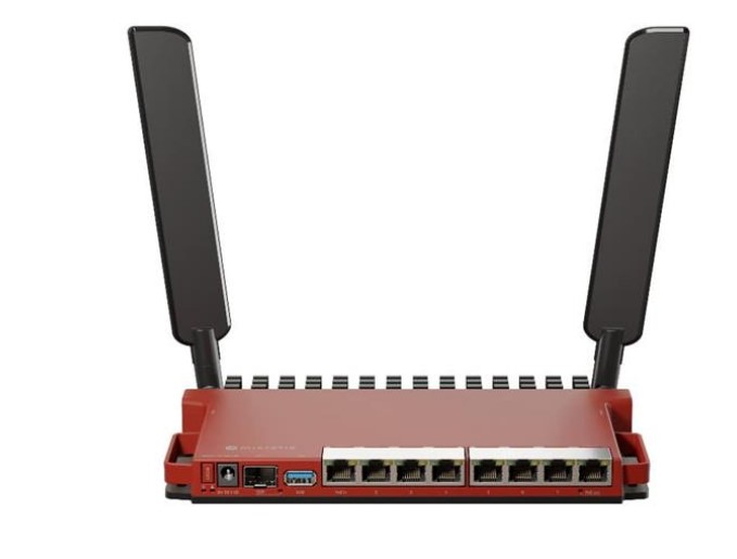 Маршрутизатор Mikrotik L009UiGS-2HaxD-IN (AX600, WiFi6, 8xGE, 1xSFP, 1xUSB 3.0, підтримка 3G/4G, POE in/out)
